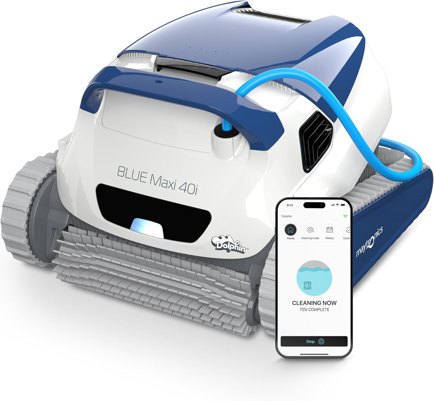 robot limpiafondos dolphin blue maxi 40i