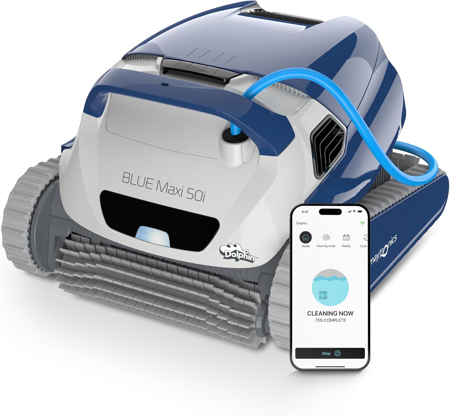 robot limpiafondos dolphin blue maxi 50i